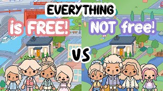 ALL FREE VS not FREE SMALL STARTER HOUSE Aesthetic Soft Cozy TOCA BOCA House Ideas Toca Life World [upl. by Shepley]