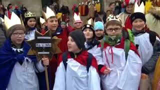 Sternsinger Bundesweite Auftaktaktion in Trier [upl. by Anahsat]