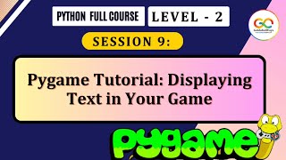 Pygame Tutorial Displaying Text in Your Game  Python Programming [upl. by Yelhak97]