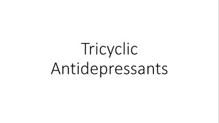 Tricyclic AntiDepressants TCAs  Pharmacology [upl. by Oibesue]