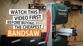 Metabo BAS261 Precision bandsaw Unboxing assembly first cut [upl. by Anatollo]