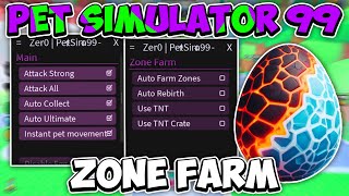 Pet Simulator 99 Script Hack  Zone Farm Fishing Digging amp More PASTEBIN 2024 SCRIPT [upl. by Avihs539]