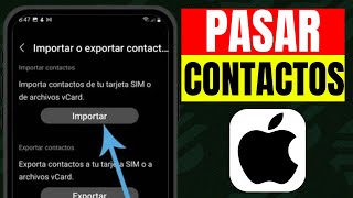 Cómo pasar contactos de Android a iphone [upl. by Lihp]