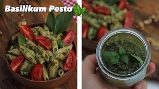 Basilikumpesto  grüner Pesto selber machen  Fesleğenli Pesto nasıl yapılır [upl. by Hasina847]