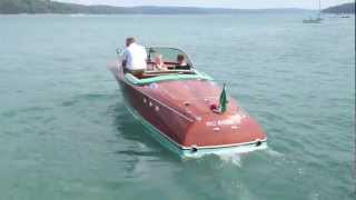 HD 1960 Riva Ariston pulls away from dock [upl. by Torr]