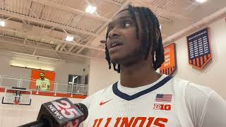 Illini MBB Media Day Dain Dainja [upl. by Hasen]