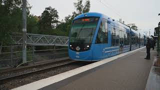 Sweden Stockholm tram ride from Stora Essingen to Gröndal [upl. by Talie]