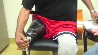 Amputee dons Stan Patterson NPS Elevated Vacuum Above Knee Socket Tutorial [upl. by Nae336]