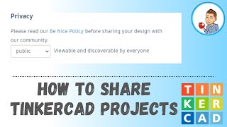 How to make TinkerCad designs public  Classroom Fix [upl. by Valentina]