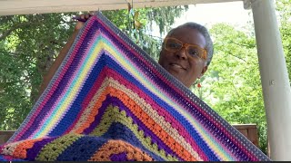 😃💜🧶 crochet with me  crochet along Pt 9 crochetwithmegranny [upl. by Brucie172]