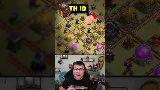 Mejor Base para Ayuntamiento Nivel 10 ClashOfClans shorts [upl. by Basham]