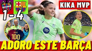 LEVANTE 1  4 BARÇA 😀 KIKA PARTIDAZO y MVP 🔥 PINA SIGUE ON FIRE 🛵 FRIDO x100 ⚽ El BARÇA GANA y GUSTA [upl. by Hgeilyak]