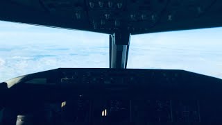 Cockpit view  Flight descending and Landing into Liège Belgium [upl. by Rap925]