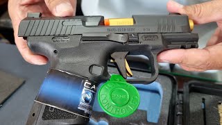 CANIK TP9 SUB ELITE EXECUTIVE 9MM PISTOL REVIEW AND UNBOXING [upl. by Wengert]