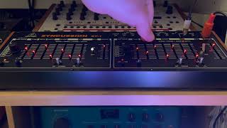 Behringer Syncussion SY1  first sounds [upl. by Seaden]