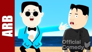 Psy vs Kim Jong Un  ANIMEME RAP BATTLES [upl. by Epilif]