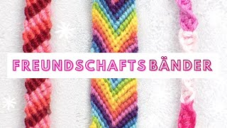 3 Freundschaftsbänder knüpfen  Super einfache Ideen für Freundschaftsband  Friendship Bracelets [upl. by Venus]