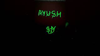 Ayush Name Logo Design On Demand shorts logo viral trending [upl. by Alaekim]