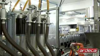 ARDECA filling line movie [upl. by Hctud]