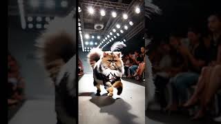 Pawsome Runway Cats Rock the Ramp Walk with Style catsoftiktok cat cats catlover catvideos [upl. by Lebazi860]