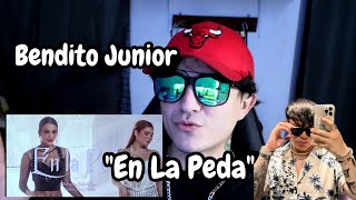 Junior H  EN LA PEDA Official Visualizer  Mi Reacción 🥲 [upl. by Arraet361]