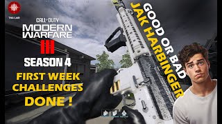 New M4 Jak Harbinger Kit  MW3 season 4 First Week Challenges [upl. by Nerval]