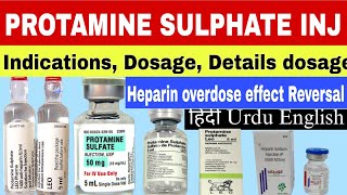 Protamine sulfate injection uses  antidote of heparin protamine dose  heparin bleeding management [upl. by Torrence]