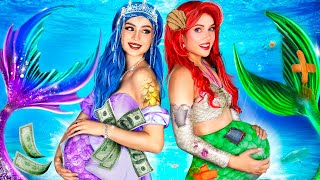 ¡Sirena Embarazada Rica Contra Pobre ¡Fui Adoptada Por Una Sirena [upl. by Chafee98]