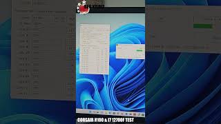 I7 12700F İşlemci TEST   Corsair H100 [upl. by Yesnek]