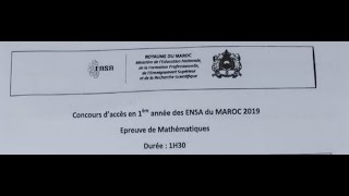 Concours ENSA 2019 [upl. by Matthias]