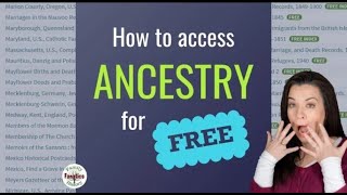 Use THESE Records to Find Your Ancestors For Free on Ancestry [upl. by Corwun729]