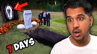 I Spent 7 Days Buried Alive MrBeast  AmitBhai Reaction [upl. by Kam]