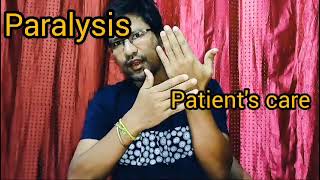 How to care paralysis patient after discharge from hospital  Sunmooncob5j [upl. by Shuping]