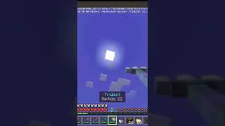 bass beats water bucket clutch with trident minecraft bassboosted waterbucketmlg gaming [upl. by Nhguaved]