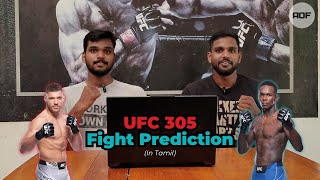 UFC 305 Fight Predictions  Dricus Du Plessis Vs Israel Adesanya  Main Card  MMA In Tamil [upl. by Engel939]