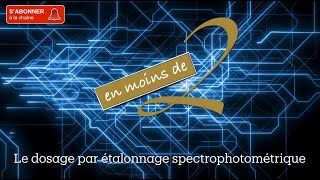 Le dosage par étalonnage spectrophotométrique en Terminale [upl. by Anirt68]