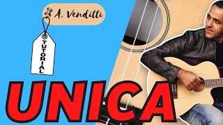 Unica  Antonello Venditti  Chitarra [upl. by Eive]