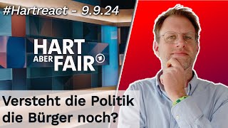 Die große Vertrauenskrise  hartreact  Hart aber Fair  090924 [upl. by Yrocaj]