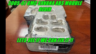 20052007 GMC Savanna ABS Kelsey Hayes module Repair ABS light on diagnosticsABS pump runs non stop [upl. by Peacock]