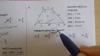 Karekök YKSLYSMatematik TRİGONOMETRİ Test 4 Anlatımlı Çözümleri [upl. by Yentruoc295]