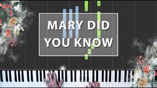 How to Play quotMary Did You Knowquot on the Piano  learn Christmas music [upl. by Waly424]