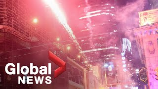 NBA Finals Raptors fan set off fireworks and flares on streets of Toronto after NBA title win [upl. by Hubing]