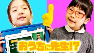 おうちに先生チャレンジタッチの「オンラインライブ授業」小学生向け通信教育（進研ゼミ小学講座）タブレット学習｜日曜家族1056 ´ω [upl. by Eciram]