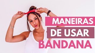 MANEIRAS DE USAR BANDANA  ESTILO TUMBLR [upl. by Roger65]