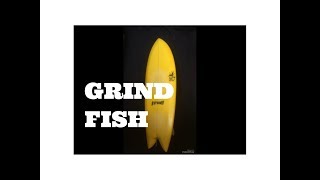 【サーフボード】5’2” GRIND FISH twin fin 360 view ツインフィッシュ レトロフィッシュ [upl. by Lertram]