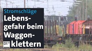 Lebensgefährlich und verboten Schwere Unfälle beim Klettern auf BahnWaggons  Abendschau  BR24 [upl. by Leinod364]