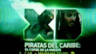 Promo quotPiratas del Caribe El cofre de la Muertequot en Disney XD [upl. by Derdlim]