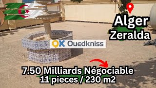 Ouedkness Alger Zeralda maison 11 pieces 230 m2 [upl. by Farika199]