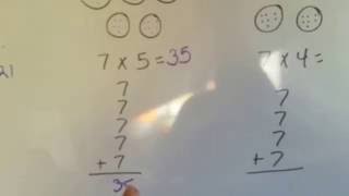 Grade 3 Math 45 Multiply by 7 [upl. by Crista]