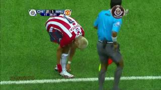 Chivas 3 Vs Man U 2 Goles en despedida de quotChicharitoquot Hernández [upl. by Anilesor]